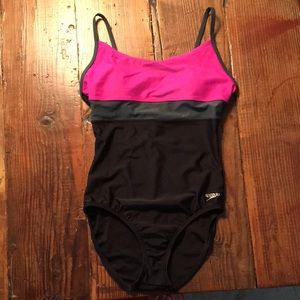 Pink Speedo 1 piece swimsuit